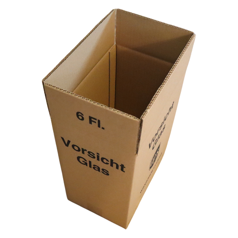10 Flaschenversandkarton für 6 Flaschen