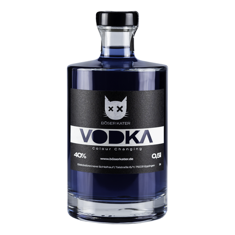 Böser Kater Wildberry Colour Changing Vodka 40% VOl. 0,5L Aktion Kein Farbwechsler