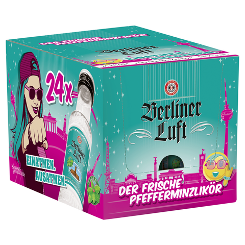 Berliner Luft Pfefferminzlikör Miniatur 18% Vol. 24/0,02L